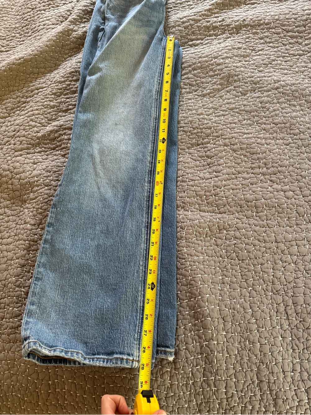 Quince Bella Stretch High Rise Relaxed Straight Jeans - Picture 6 of 6
